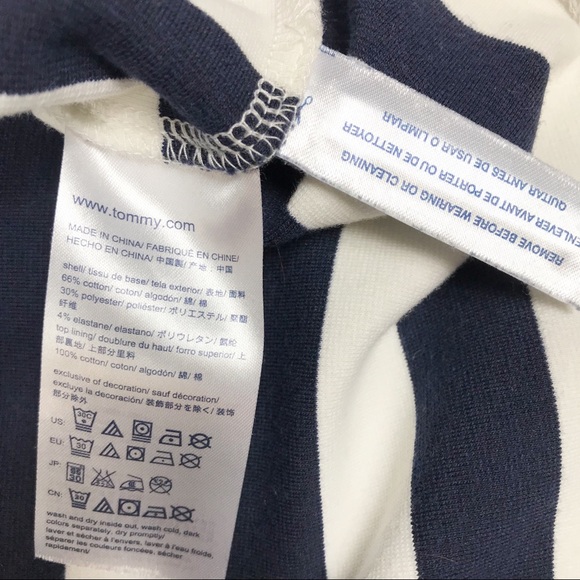 Tommy Hilfiger Nautical Navy & White Striped Top - Picture 8 of 8